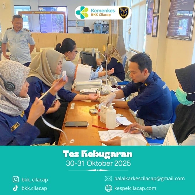 ASN Kemenkes Sehat, Indonesia Kuat : Tes Kebugaran di Balai Kekarantinaan Kesehatan Kelas I Cilacap